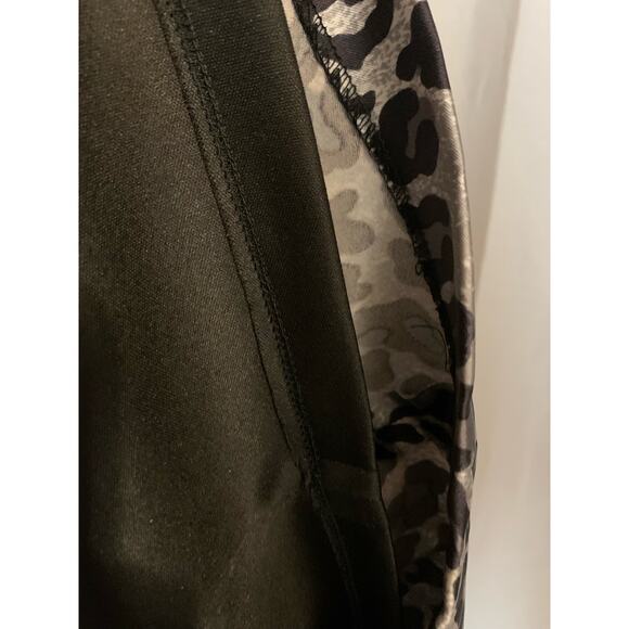 Cach'e Leopard Silver/Black/Gray Women's Size 6 Sleeveless  Lined Dress - Picture 5 of 7
